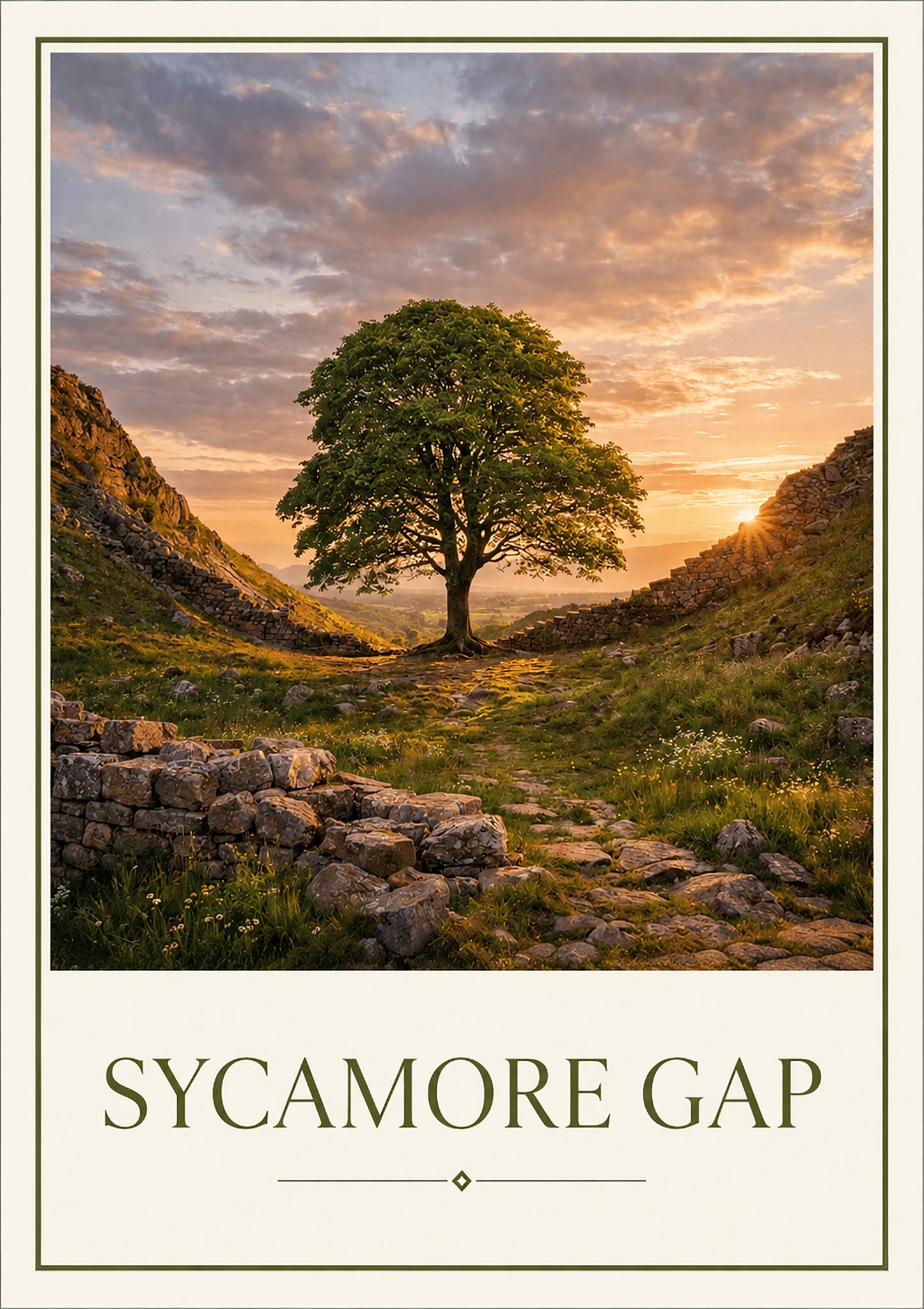 A4 Digital Poster - Sycamore Gap
