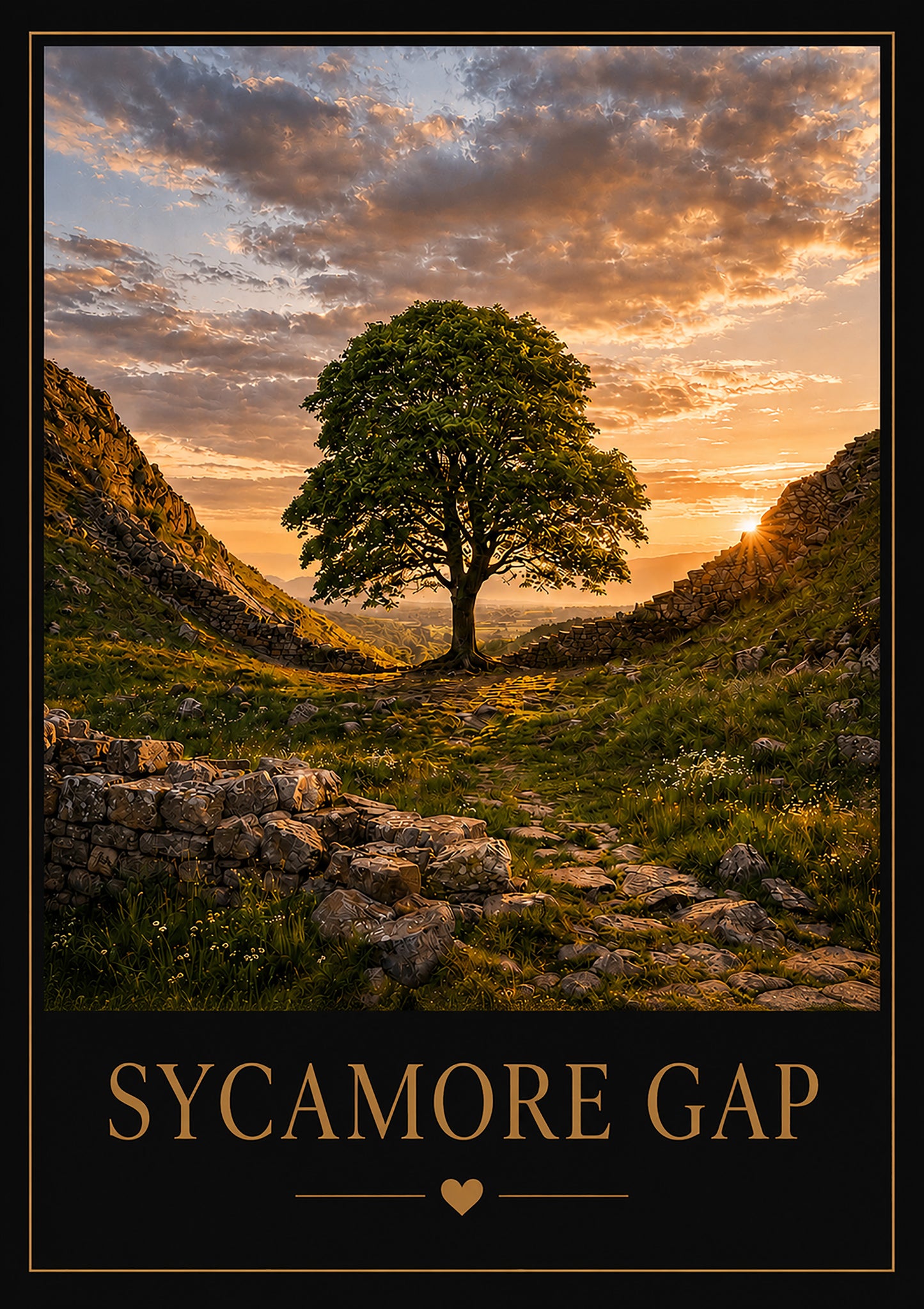 A4 Digital Poster - Sycamore Gap