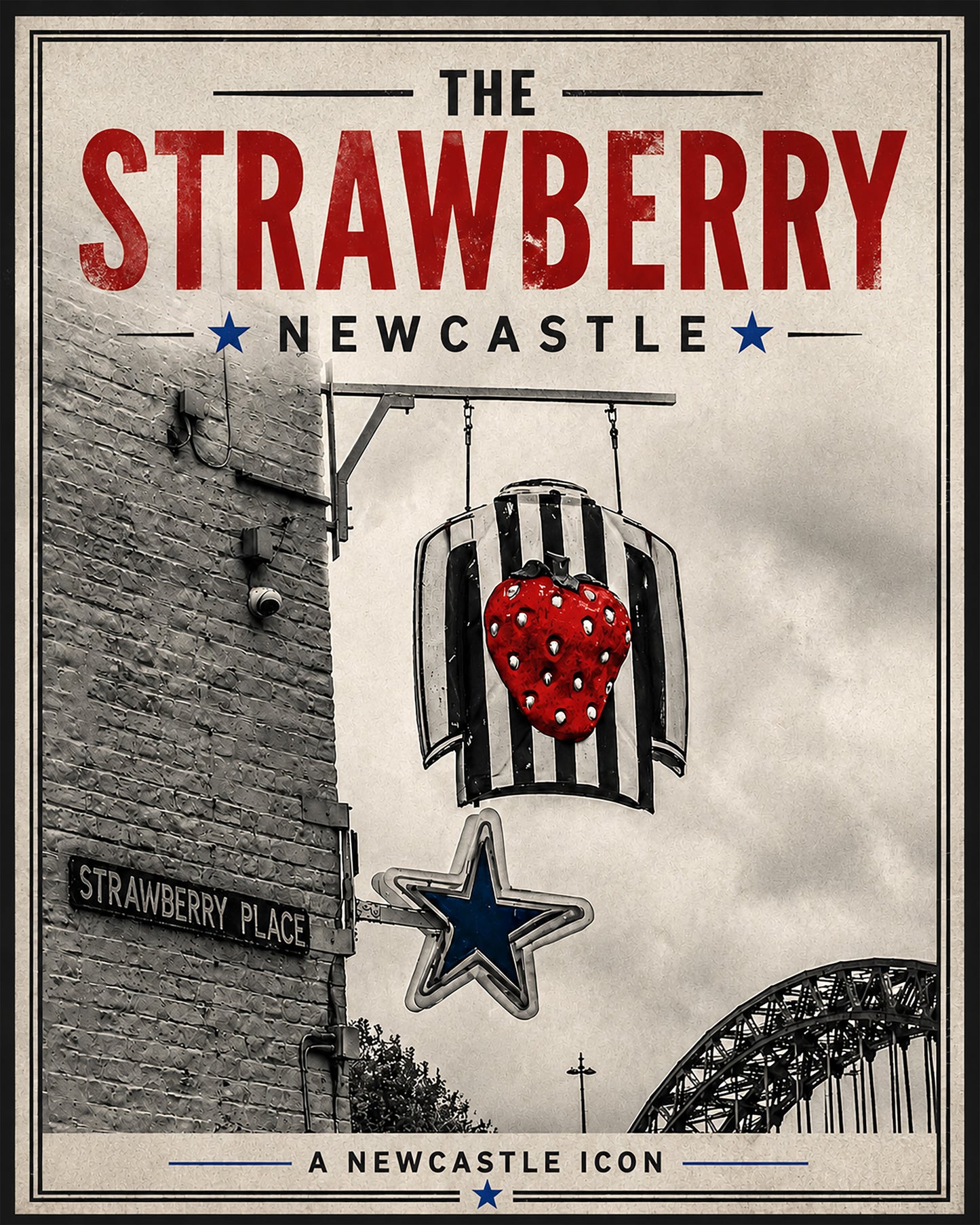 A4 Digital Poster -  The Strawberry, Newcastle