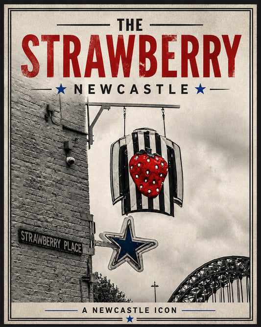 A4 Digital Poster -  The Strawberry, Newcastle