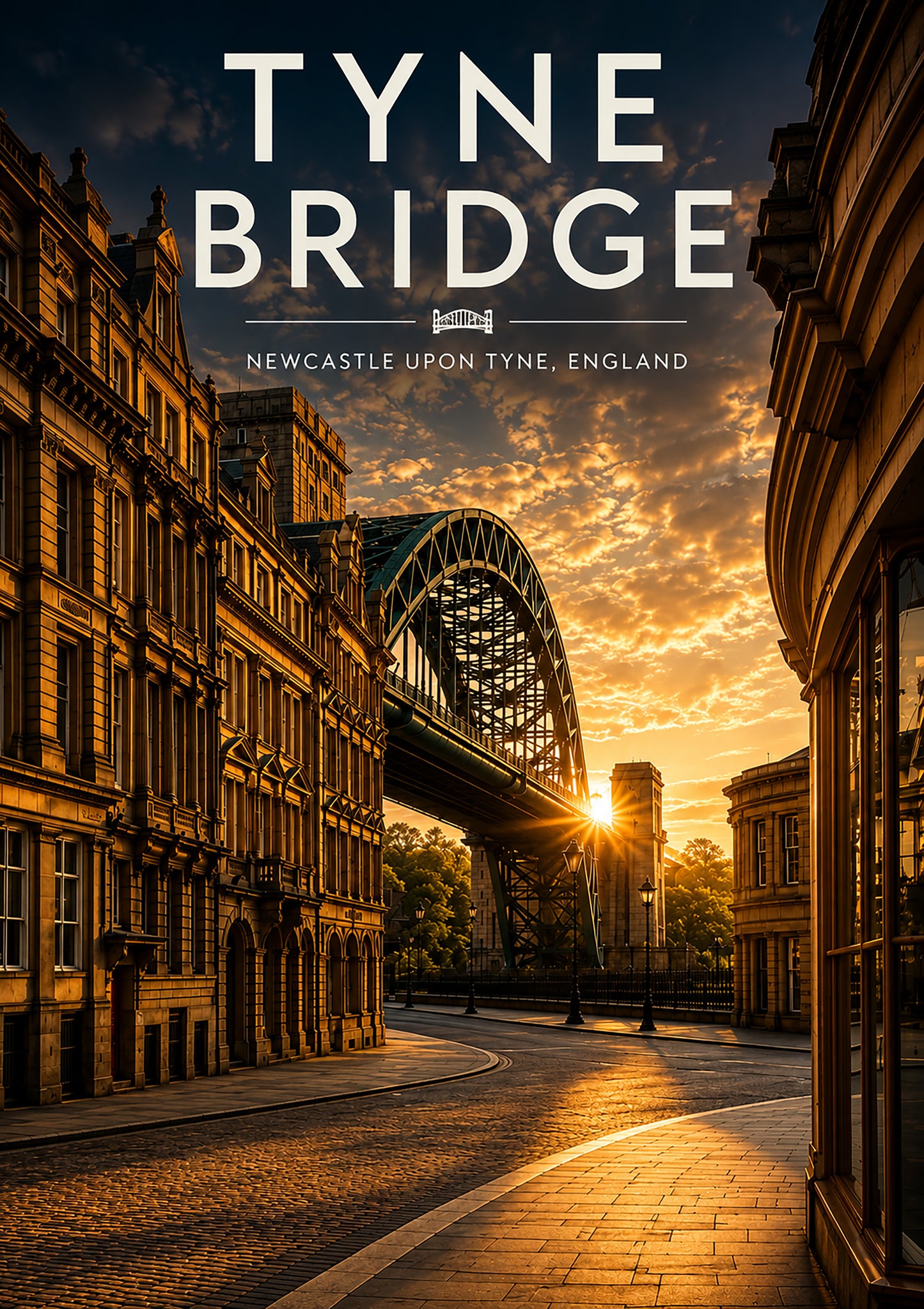 A4 Digital Poster - The Tyne Bridge