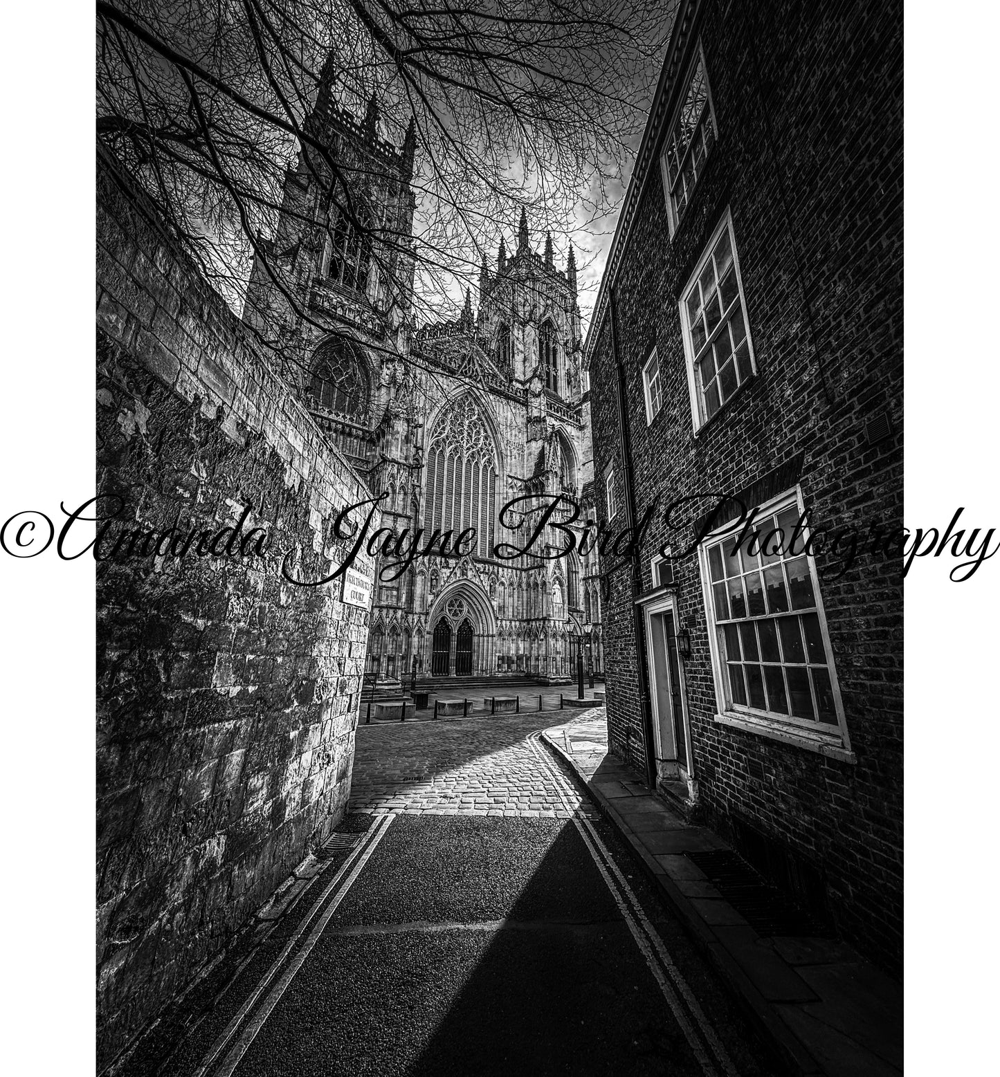 York Minster, York, Yorkshire (B&W)