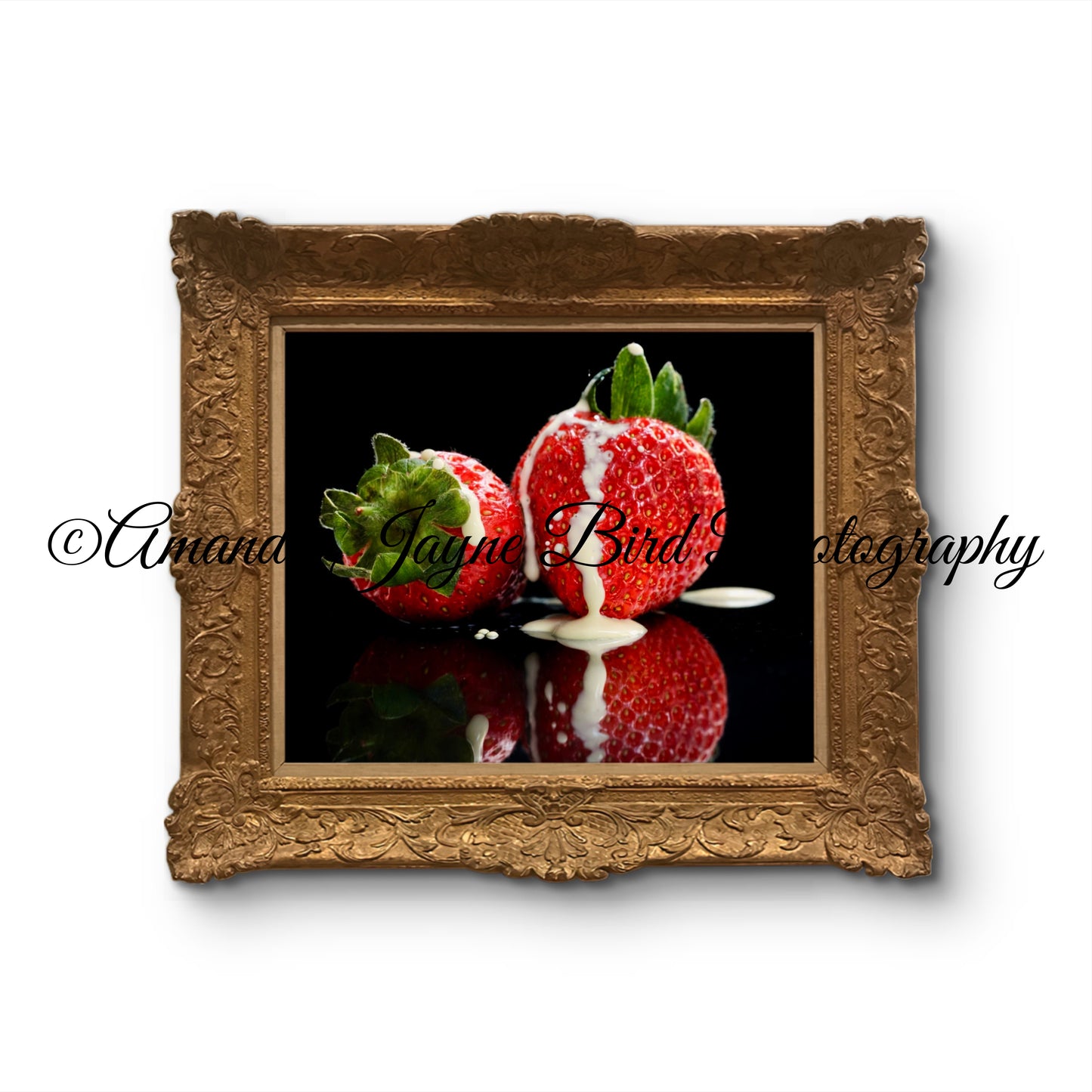 Strawberries & Cream (macro)