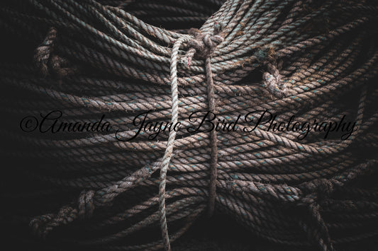 Fisherman's Rope, Amble (B&W)